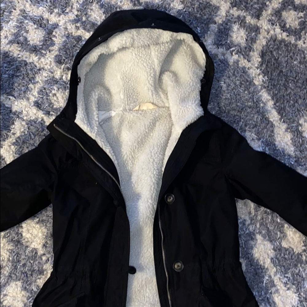 Xs Sherpa lined hollister jacket